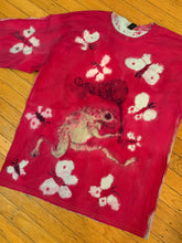 Load image into Gallery viewer, size L frog hunting butterflies in the sunset longsleeve tee