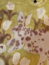 Load image into Gallery viewer, size M rabbit among the tulips longsleeve tee