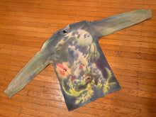 Load image into Gallery viewer, size M cat pouncing on flower longsleeve