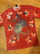 Load image into Gallery viewer, size L frog hunting butterflies longsleeve tee