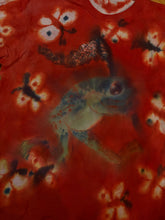 Load image into Gallery viewer, size L frog hunting butterflies longsleeve tee