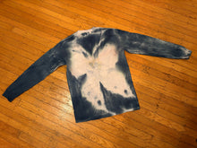 Load image into Gallery viewer, size M blue moody moth longsleeve tee