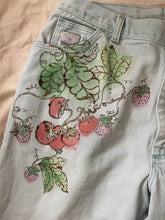 Load image into Gallery viewer, 32x29 trippy garden jeans