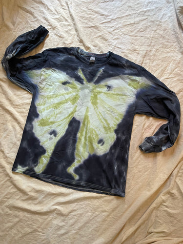 XL illuminated luna moth longsleeve tee